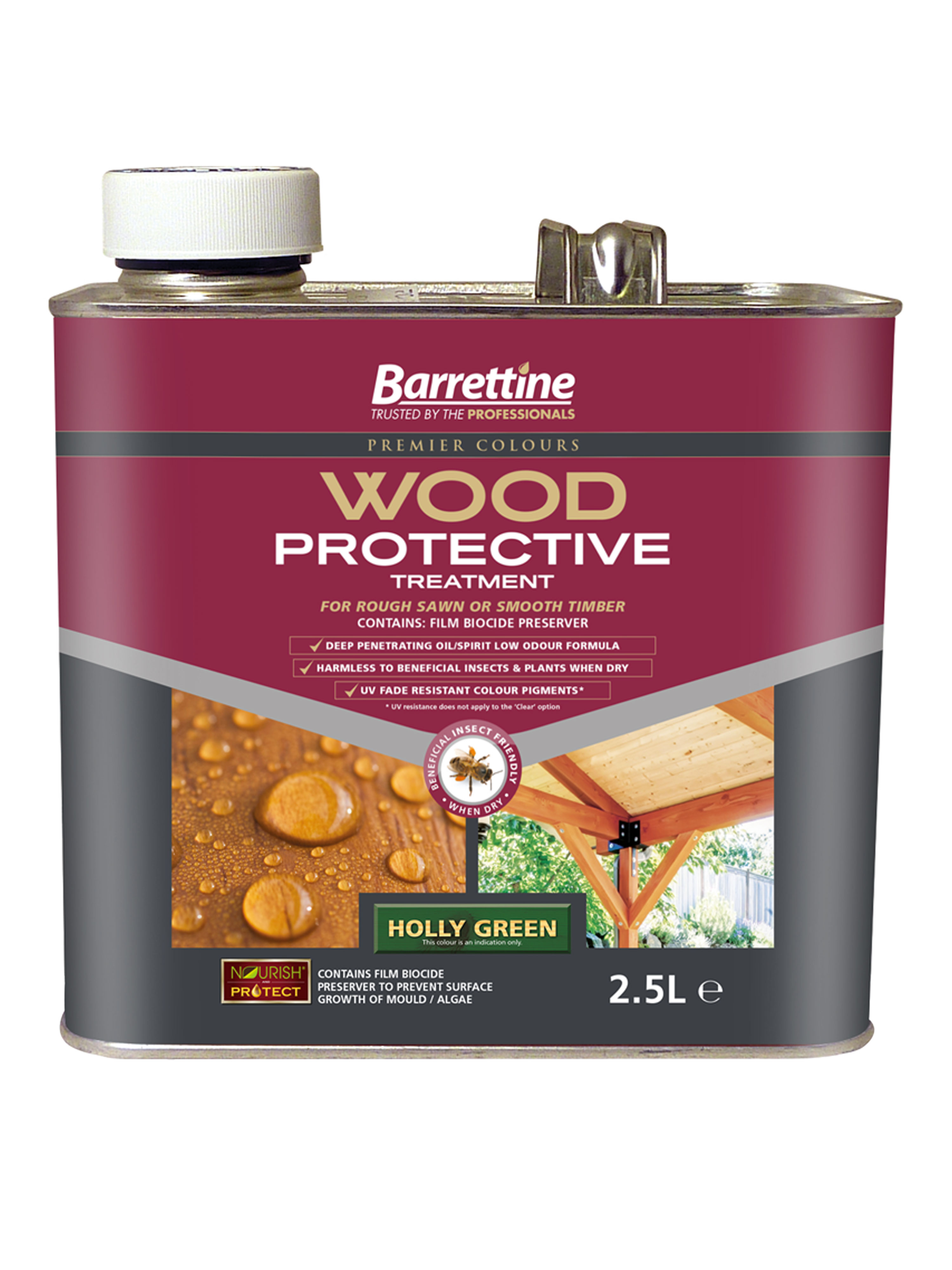 Wood Protective Treatment: Holly Green 2.5L