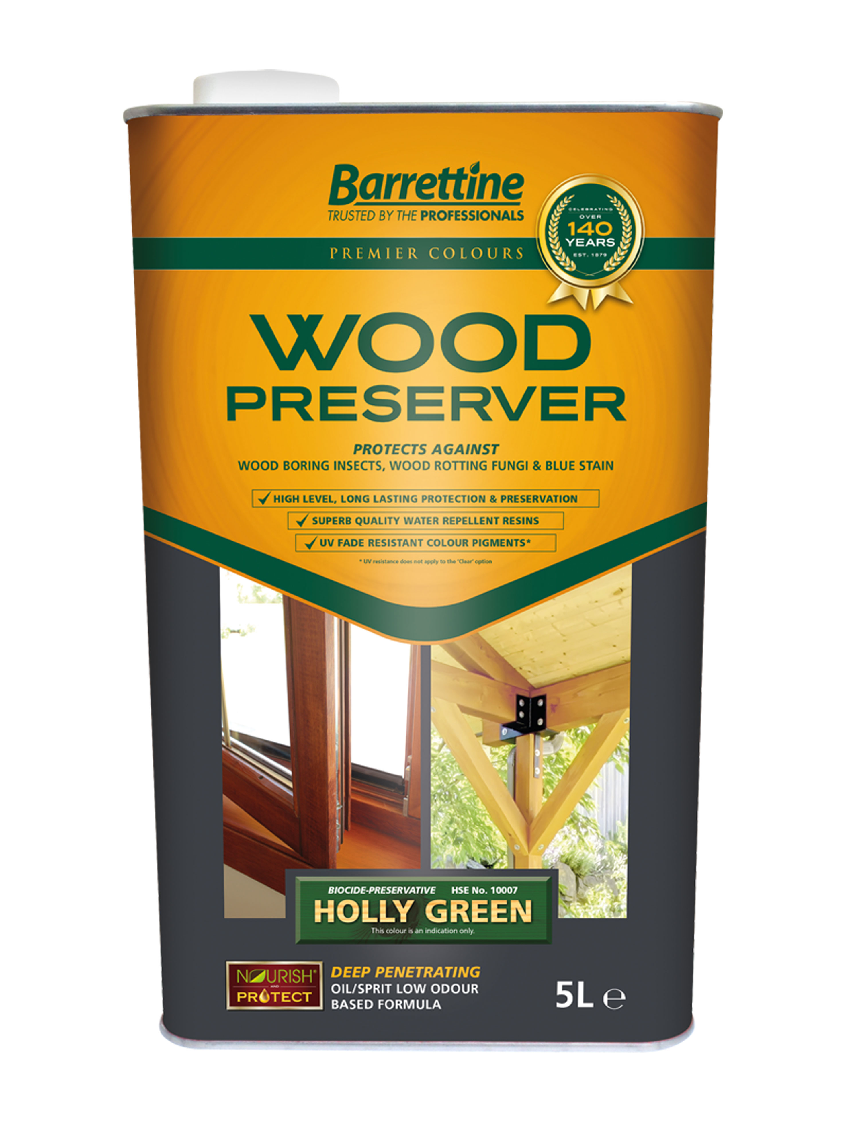 Wood Preserver 5L Holly Green