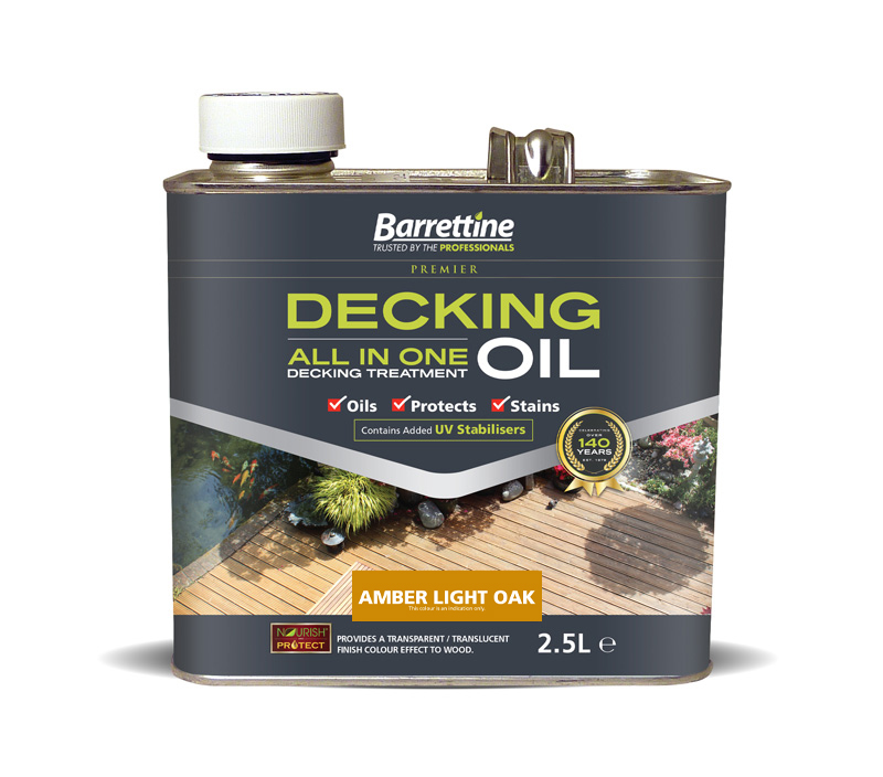 Decking Oil All-In-One 2.5L Amber Light Oak