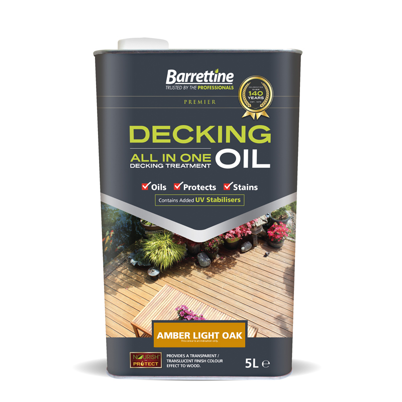 Decking Oil All-In-One 5L Amber Light Oak